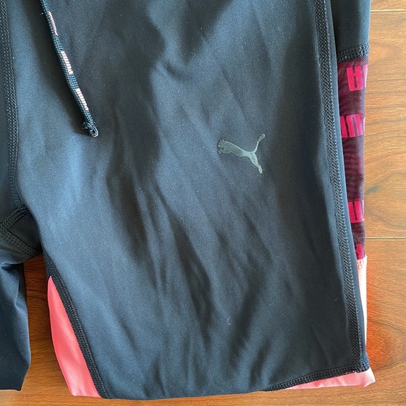 COPY - Puma Athletic Pink and Black Workout Leggings Pants - Picture 4 of 7